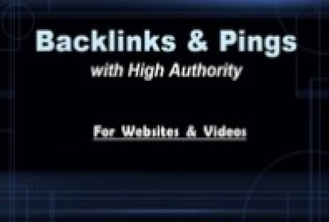 create 57 backlinks PR0-PR7 and ping your site to 48 top sites